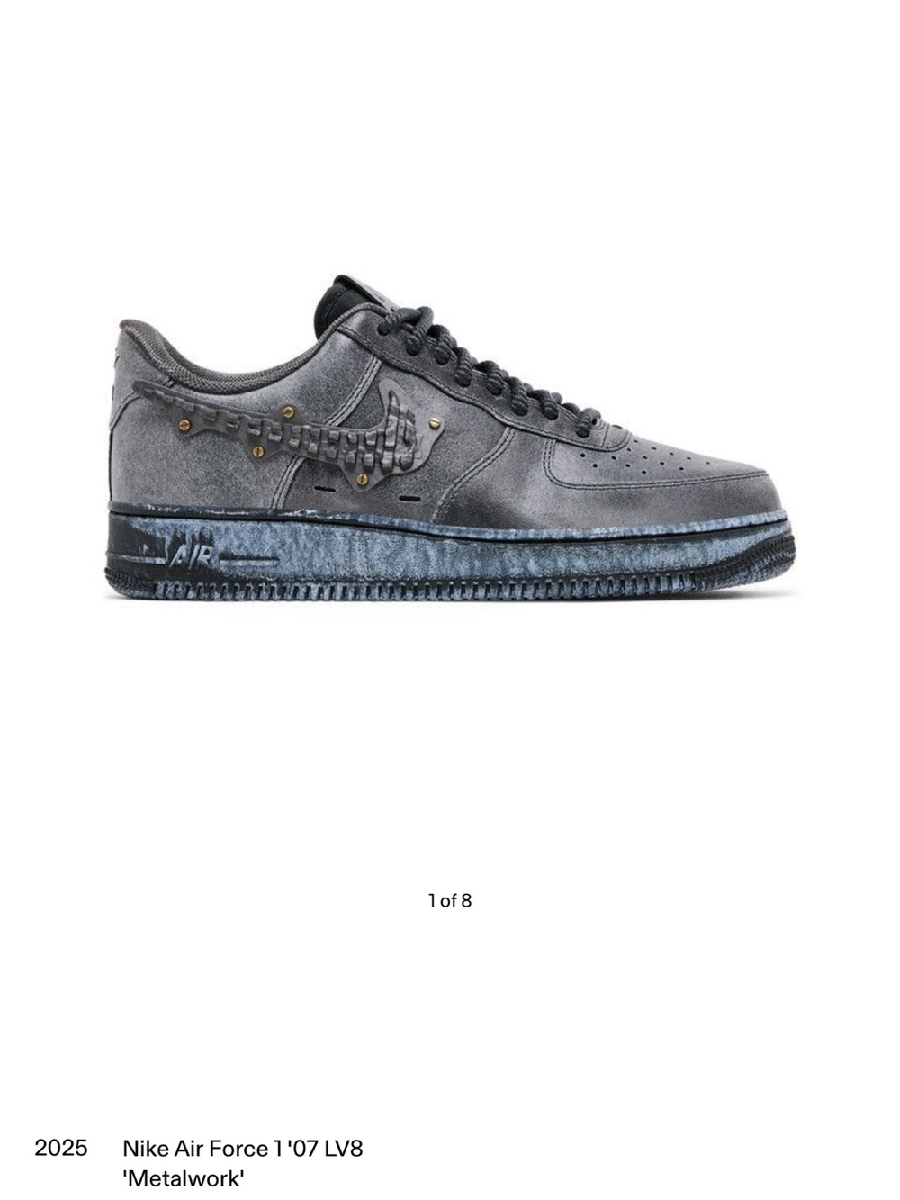 Nike Air Force 1 '07 LV8 Metalwork - Grey/Black